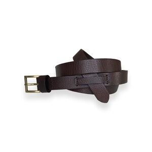 NWOT GAP Brown Leather Knot Style Belt- Size Small!